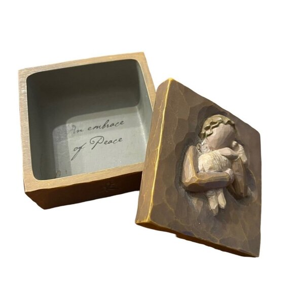 Willow Tree 2004 Peace on Earth Trinket Box Susan Lordi 3" - Picture 6 of 12